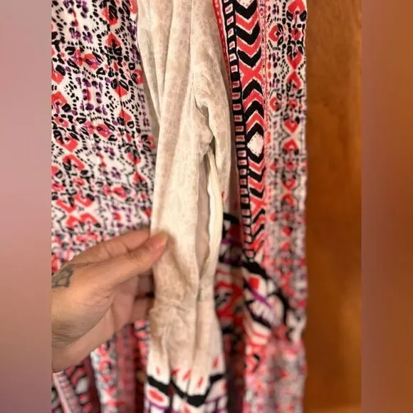Sold Free People Urban Outfitters Boho Teagan Border Print dress size 12 - Picture 6 of 13